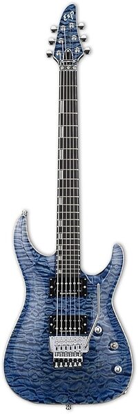ESP Original Series Horizon CTM FR Electric Guitar (with Case), Faded Sky Blue