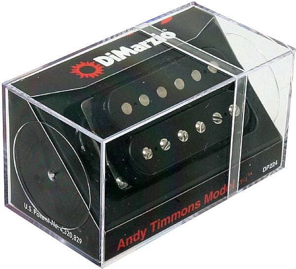 DiMarzio DP224 Andy Timmons AT1 Guitar Pickup, Black - Package