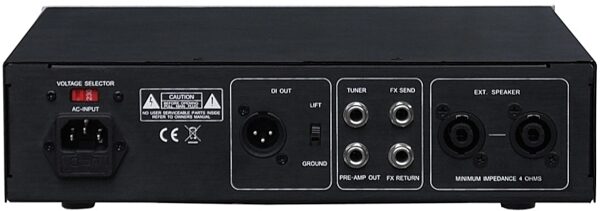Phil Jones Bass D-600 Digital Bass Amplifier Head (600 Watts), Back