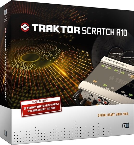 Native Instruments Traktor Scratch A10 USB DJ Audio Interface, Package