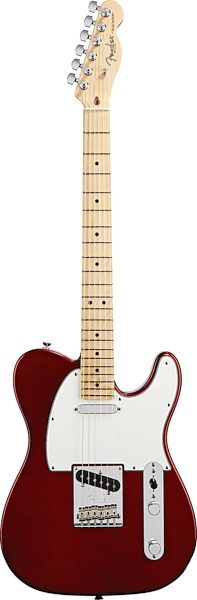 Fender American Standard Telecaster Electric Guitar, Maple Fingerboard with Case, Candy Cola