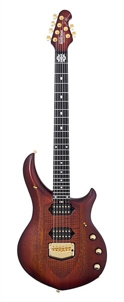 Ernie Ball Music Man Petrucci Majesty Artisan 6 Electric Guitar (with Case), Marrone