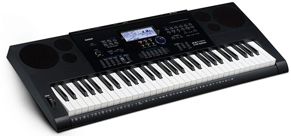 Casio CTK-6200 Portable Electronic Keyboard, 61-Key, Angle