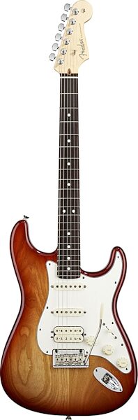 Fender American Standard Stratocaster HSS Electric Guitar, with Rosewood Fingerboard and Case, Siennaburst
