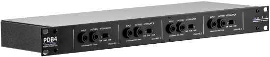 ART PDB4 Four-Channel Passive Direct Box, New, Angle