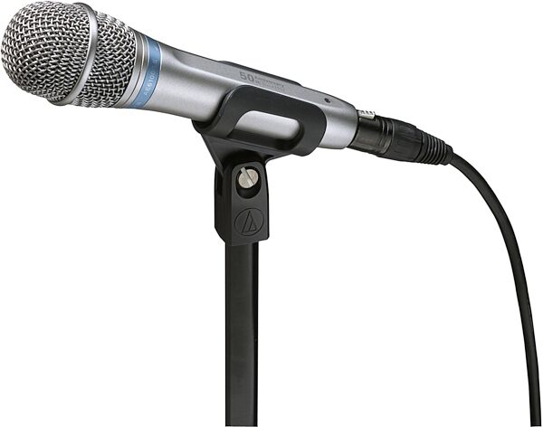 Audio-Technica AE4100LE 50th Anniversary Dynamic Handheld Microphone, Angle
