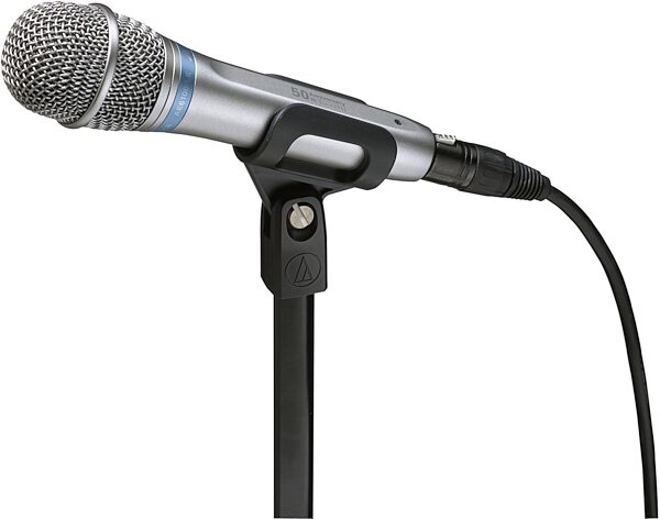 Audio-Technica AE6100LE 50th Anniversary Dynamic Hypercardioid Handheld Microphone, Angle