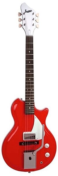 Supro Belmont Vibrato Electric Guitar, Poppy Red