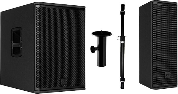 RCF NXL 14-A + SUB 15-AX Powered Loudspeaker System, Black, Main
