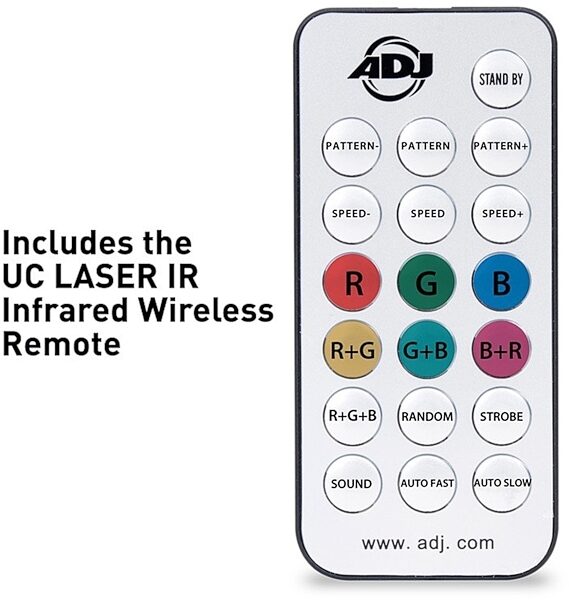 ADJ Micro Royal Galaxian II Laser Light, Remote