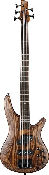 Ibanez SR655 Electric Bass, 5-String, Antique Brown Stained