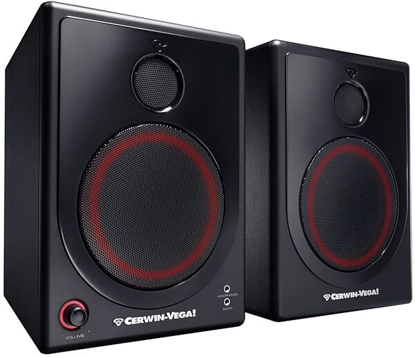 Cerwin-Vega XD5 Active Studio Monitor Speakers, Angle