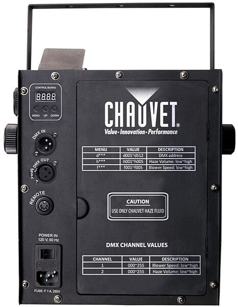 Chauvet DJ Hurricane Haze 2D Haze Machine, Back