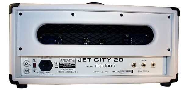 Jet City JCA20H Anniversary Edition Guitar Amplifier Head, 20 Watts, Back