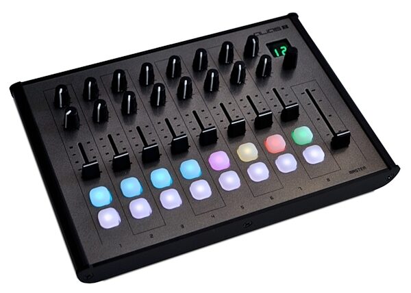 Livid Instruments Alias 8 USB MIDI Controller, Angle