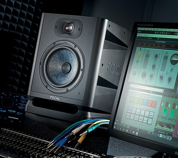 Focal Alpha 50 EVO Powered Studio Monitor, Black, Single Speaker, USED, Blemished, In Use