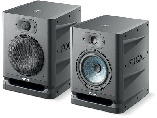 Focal Alpha 65 EVO Powered Studio Monitor, Black, Single Speaker, With and Without Grille