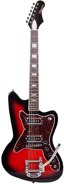 Silvertone Classic 1478 Electric Guitar, Red Burst