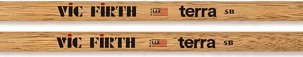 Vic Firth American Classic Terra Drumsticks, 5B, Wood Tip, Pair, Action Position Back