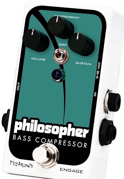 Pigtronix Philosopher Bass Compressor Pedal, Angle