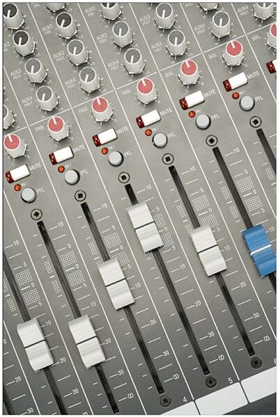Allen and Heath ZED-24 24-Channel Mixer with USB Interface, New, Angle - Top