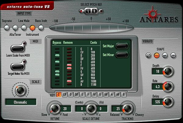 Antares Auto-Tune VS Real Time Pitch Correction Plug-In (Roland VS Format), Main