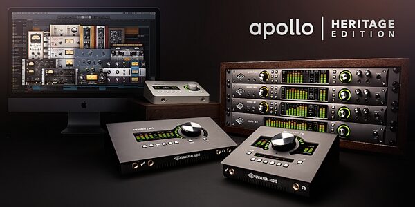 Universal Audio Apollo X6 Thunderbolt 3 Audio Interface, APX6-HE, Heritage Edition: includes 10 extra UAD plug-in collections, Heritage Edition
