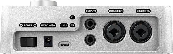 Universal Audio Apollo Solo USB Audio Interface (for Windows), Heritage Edition: Includes 5 extra UAD plug-in collections, Rear