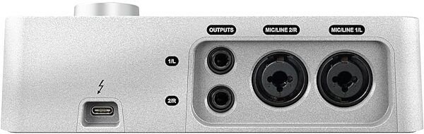 Universal Audio Apollo Solo Thunderbolt 3 Audio Interface, Heritage Edition: Includes 5 extra UAD plug-in collections, Blemished, Rear