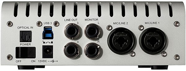 Universal Audio Apollo Twin USB Duo Audio Interface (Windows), Heritage Edition: Includes 5 extra UAD plug-in collections, Rear