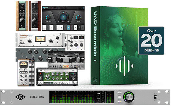 Universal Audio Apollo x16D Essentials Plus Thunderbolt/Dante Audio Interface, New, Essentials