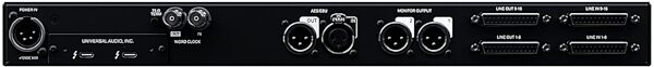 Universal Audio Apollo X16 Thunderbolt 3 Audio Interface, Heritage Edition + Sphere DLX Microphone, Rear