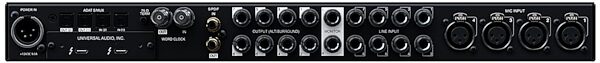 Universal Audio Apollo X8 Thunderbolt 3 Audio Interface, Heritage Edition: includes 10 extra UAD plug-in collections, Rear