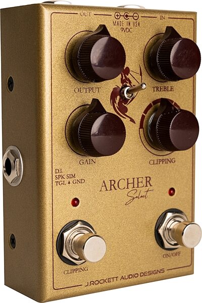 J. Rockett Audio Designs Archer Select Overdrive Pedal, New, Action Position Back