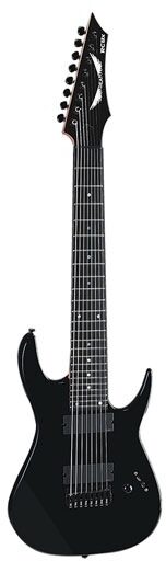 Dean Rusty Cooley Wraith Electric Guitar (with Case), 7-String, Classic Black