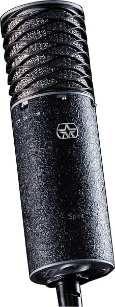 Aston Spirit Multi-Pattern Condenser Microphone, Front -- Aston Spirit Microphone in Limited-Edition Black