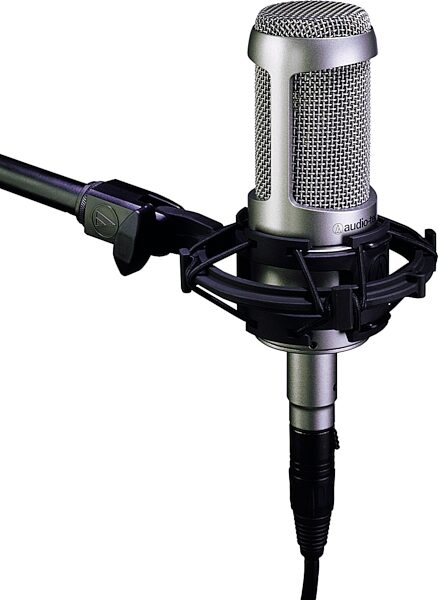 Audio Technica AT3035 Cardioid Condenser Microphone with Shockmount, On Boom