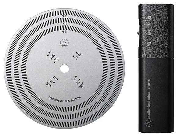 Audio-Technica AT6181DL Stroboscope Disc and Quartz Strobe Light, New, Action Position Back