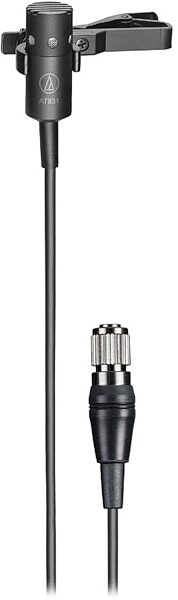 Audio-Technica AT831cH Cardioid Condenser Lavalier (Microphone Only), Black, AT831cH, with 4-pin CH-style connector, Main