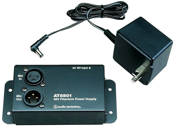 Audio-Technica AT8801 48VDC Single Channel Phantom Power Supply, Main