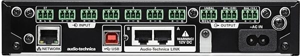 Audio-Technica ATDM-0604 Digital SmartMixer, Rear