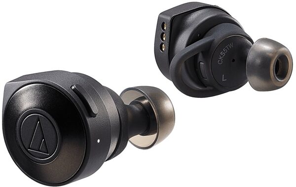 Audio-Technica ATH-CKS5TW Wireless Bluetooth In-Ear Headphones, Black, Main