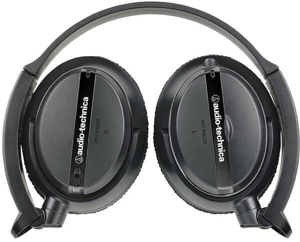 Audio-Technica ATH-ANC20 QuietPoint Noise-Cancelling Headphones, New, Side