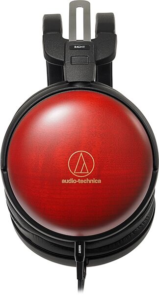 Audio-Technica ATH-AWAS Closed-Back Wood Headphones, New, Action Position Back