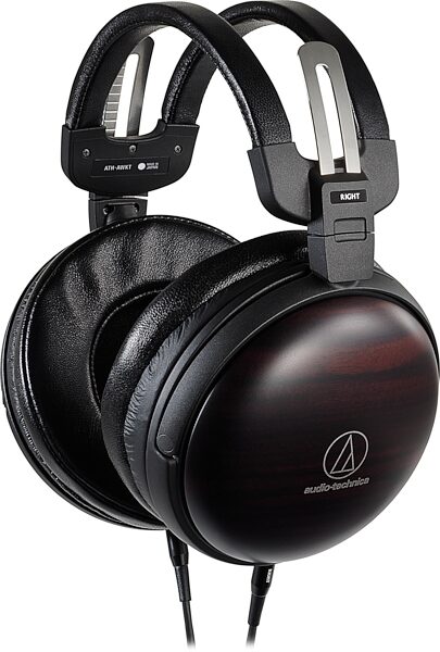 Audio-Technica ATH-AWKT Closed-Back Wood Headphones, New, Action Position Back