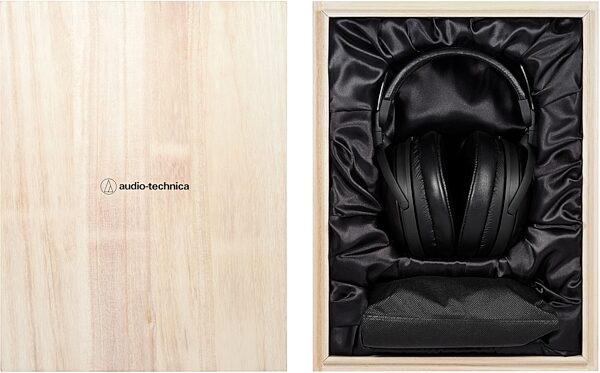 Audio-Technica ATH-AWKT Closed-Back Wood Headphones, USED, Blemished, Action Position Back