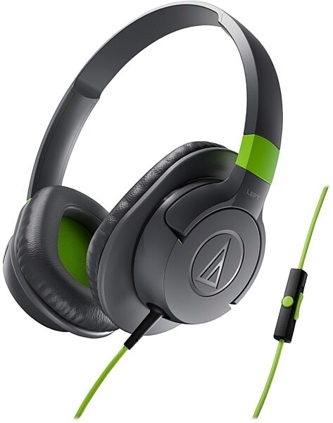 Audio-Technica ATH-AX1iS Over-Ear Headphones, Gray