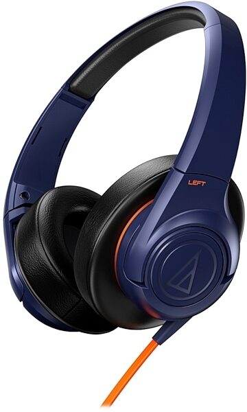 Audio-Technica ATH-AX3 SonicFuel Headphones, Navy Blue