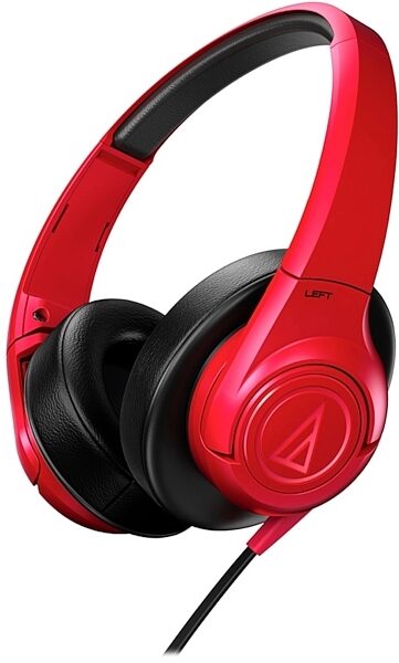 Audio-Technica ATH-AX3 SonicFuel Headphones, Red