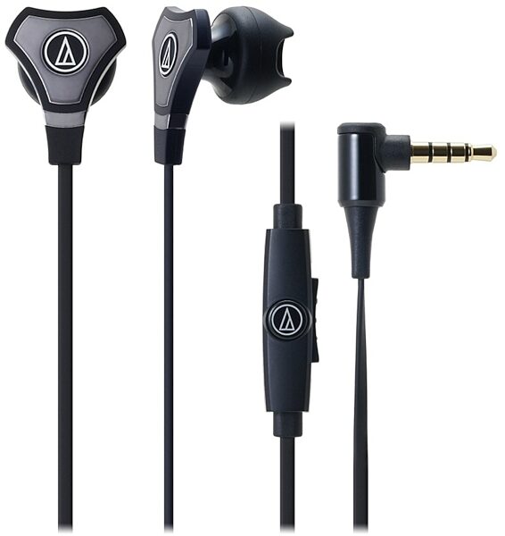 Audio-Technica ATH-CHX5iS Earphones, Black